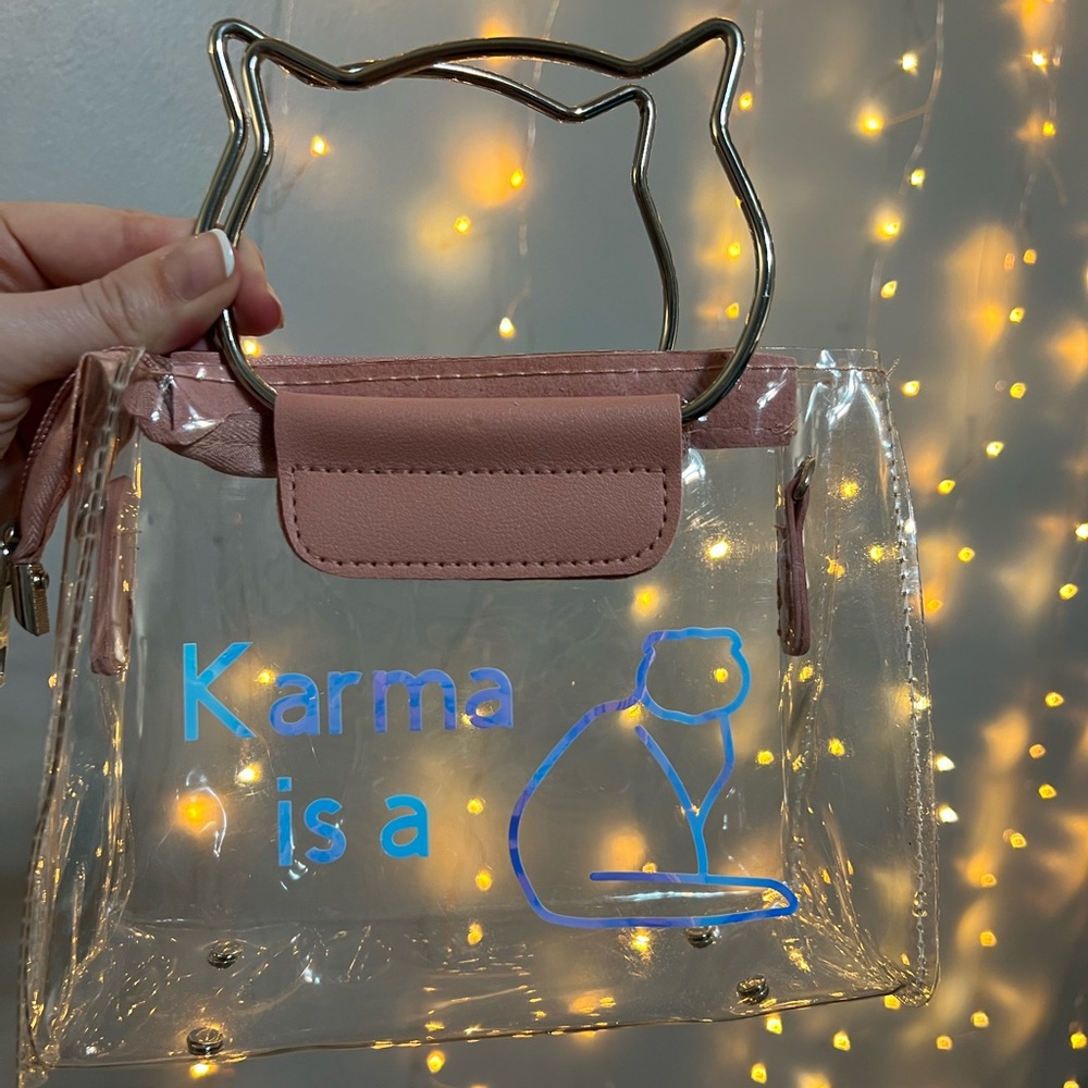 Taylor Swift Eras Concert Clear Stadium Bag - Pink